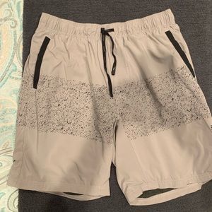 Municipal sport utility shorts - Smoke Splatter (black/grey) - size medium